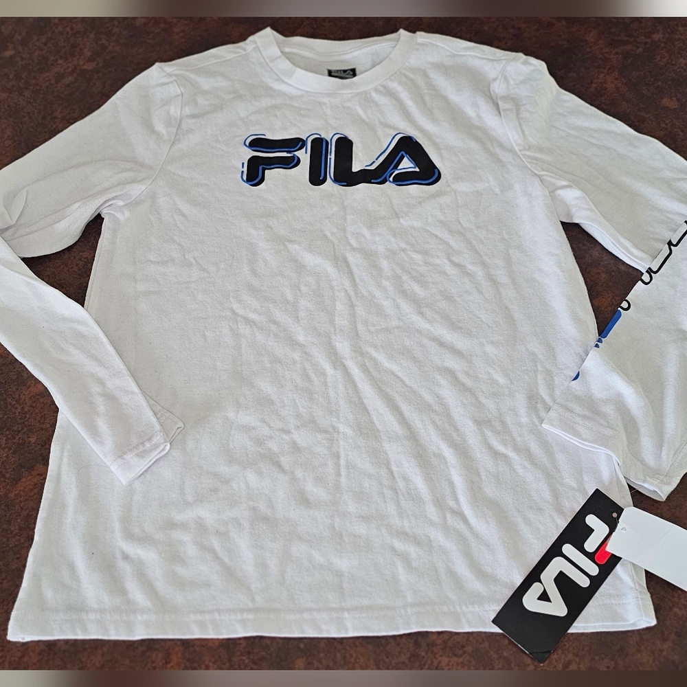 Fila Long sleeve shirt Pullover NWT sz L 14 16 Tees long sleeve